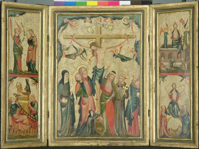 Triptyque représentant la Crucifixion du Christ, vers 1350 - Master of Cologne